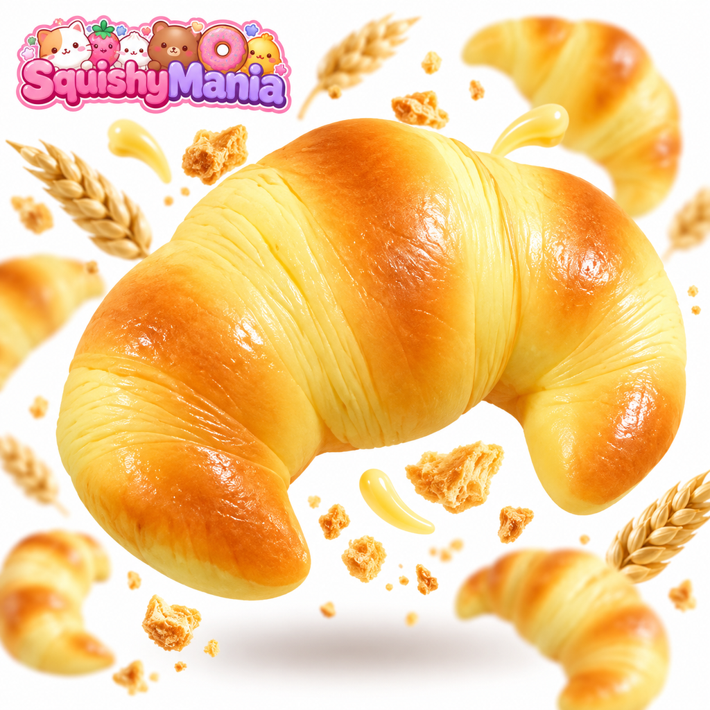 SquishyMania Squishy Croissant Squeeze Toy