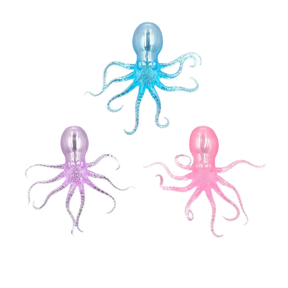 SquishyMania Glitter Octopus Squishy Toy