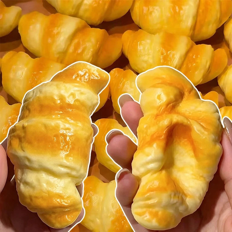SquishyMania Squishy Croissant Squeeze Toy