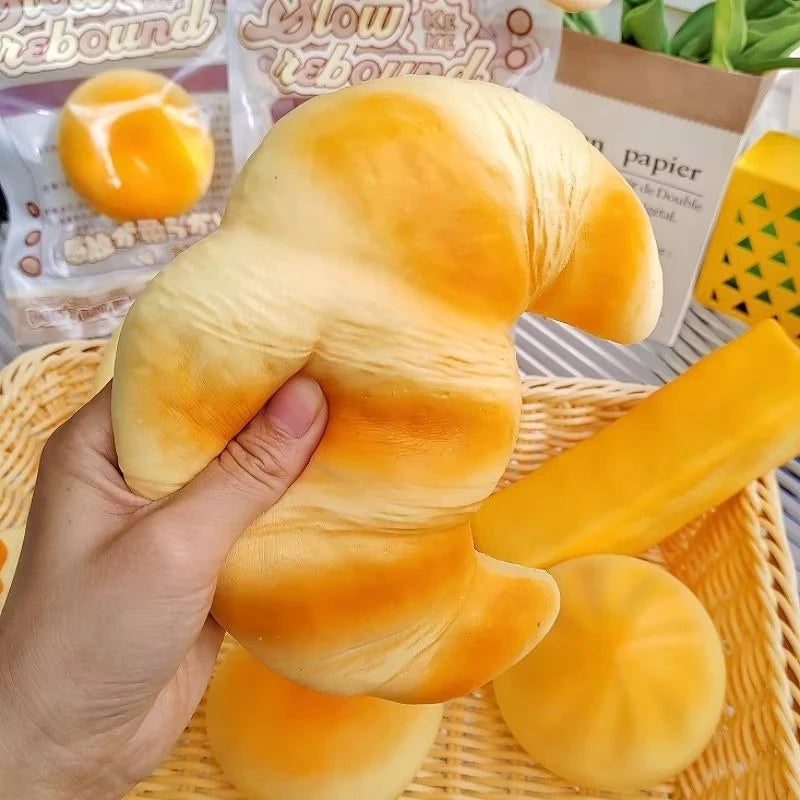 SquishyMania Squishy Croissant Squeeze Toy