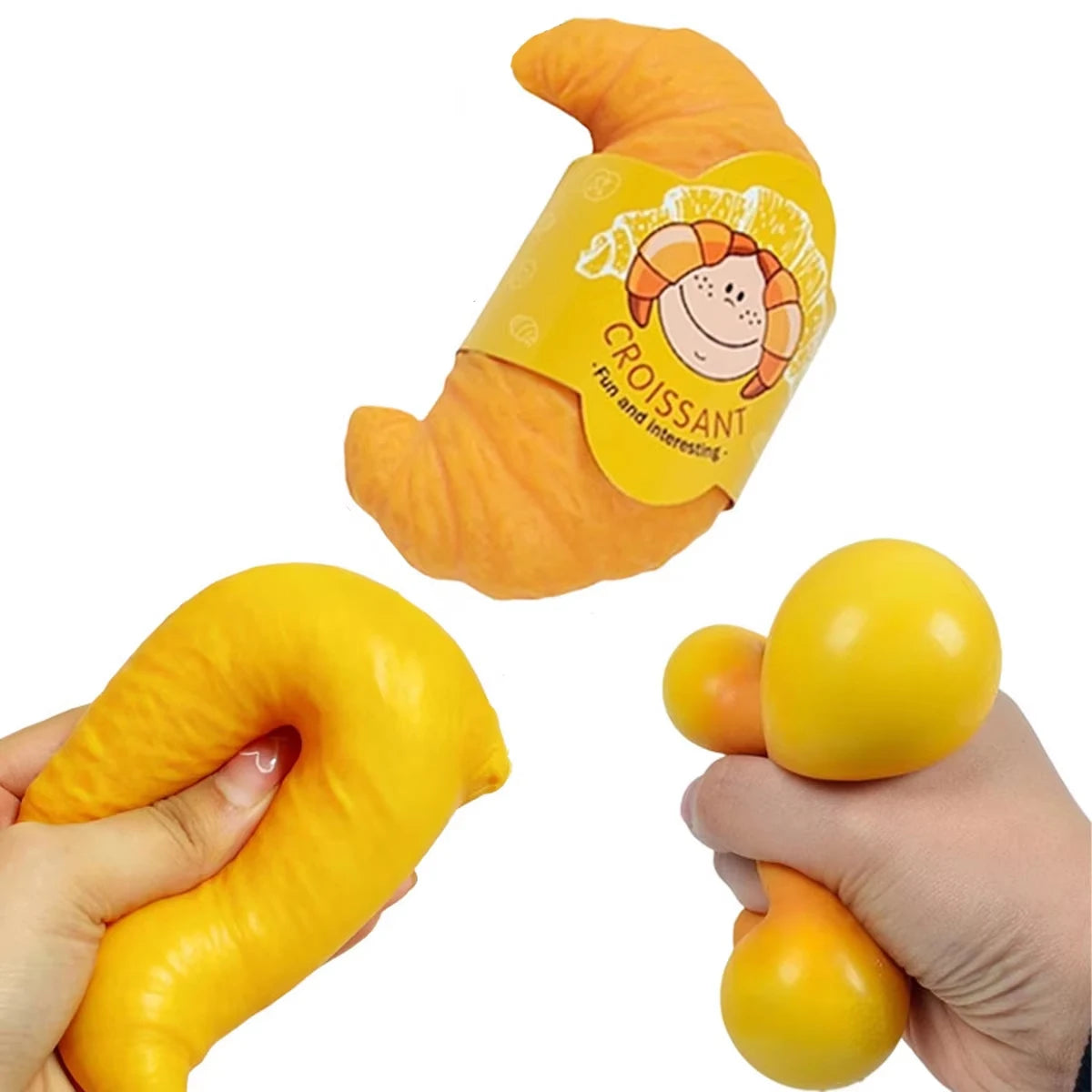 SquishyMania Squishy Croissant Squeeze Toy